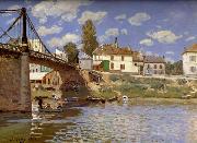 Alfred Sisley Bridge at Villeneuve-la-Garenne oil painting